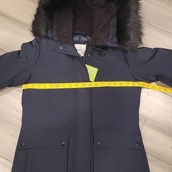 Faux Fur Trim ParkaSam Edelman size XS - Picture 10 of 12